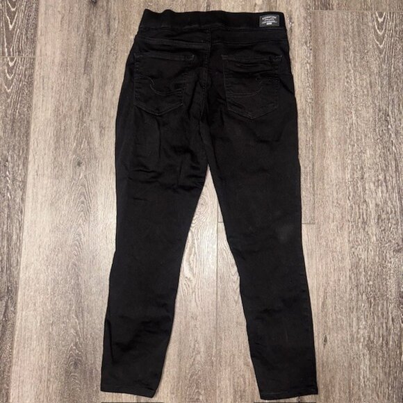 Women's Totally Shaping Levi Strauss 6S Label Pull-On Skinny Jeans 28x28 Black - Picture 5 of 6